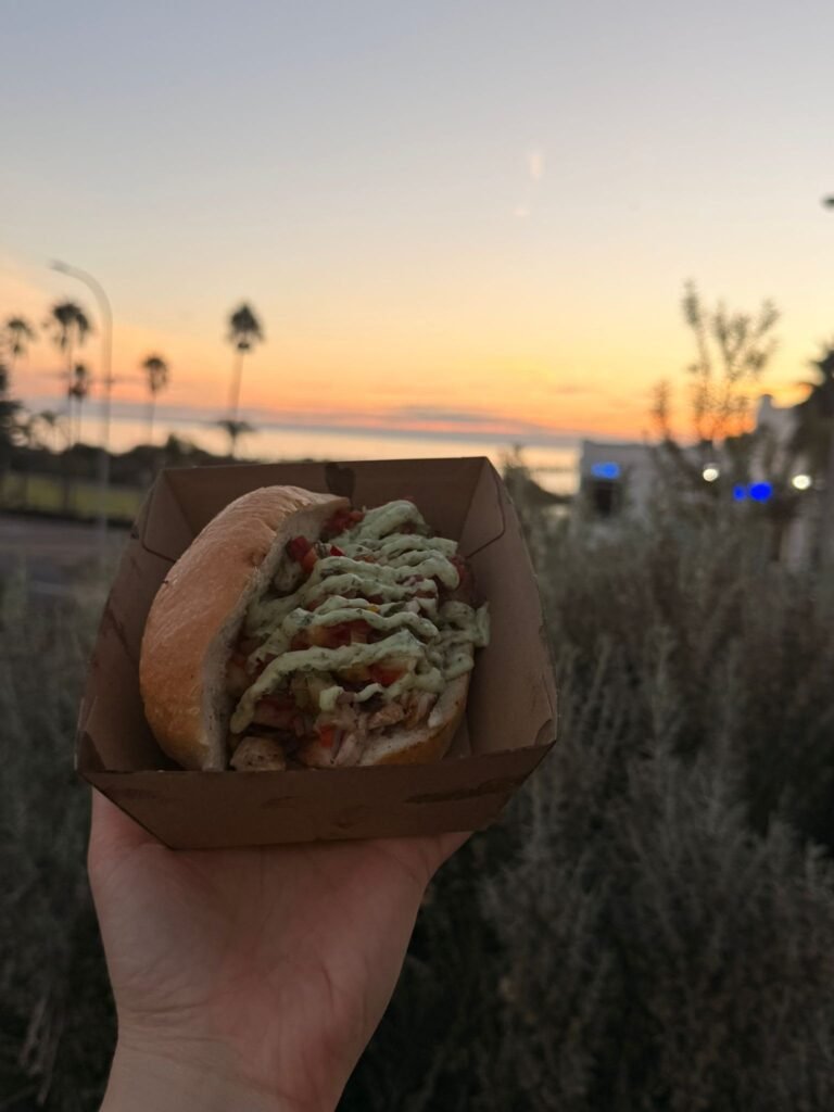 Brazilian BBQ Roll at Event over Sunset